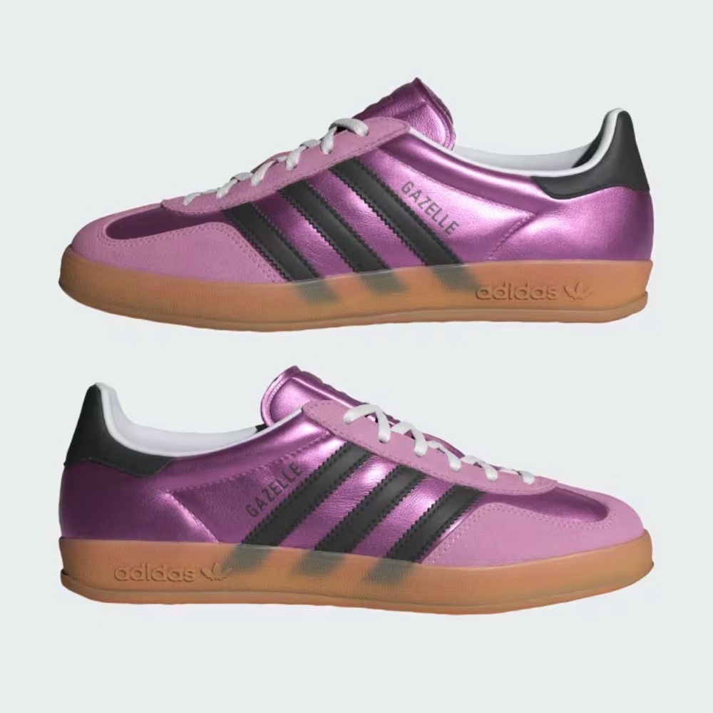 adidas Gazelle Women’s Metallic Purple Sneakers (7.5W)